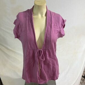 Cynthia Rowley Pink Cashmere Sweater Medium